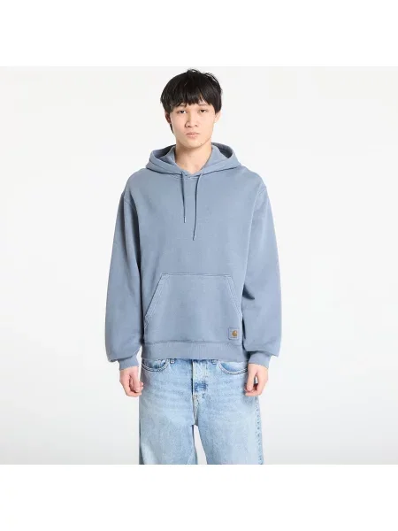 Business mikina s kapucí Carhartt Wip s kapucí modrá
