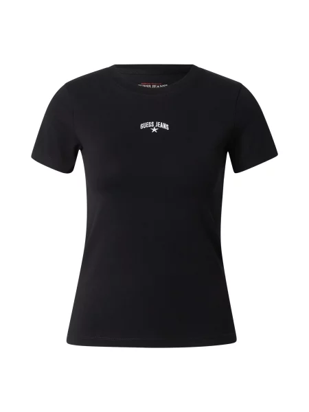 Guess Jeans Tricou STAR negru