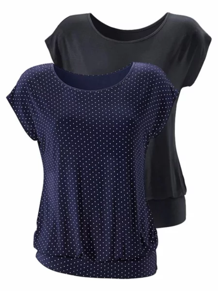 LASCANA Tricou noapte albastru