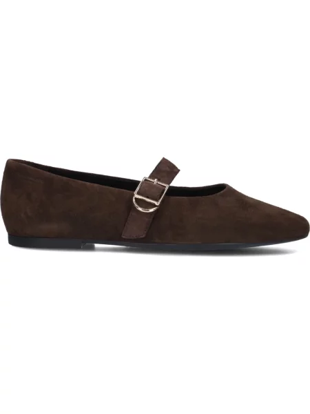 Balerinki Vagabond Shoemakers zamszowe brązowe