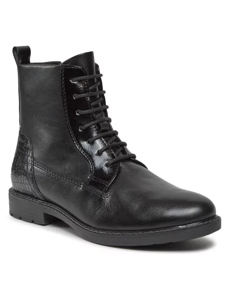 Škornji Marco Tozzi Black Comb črna