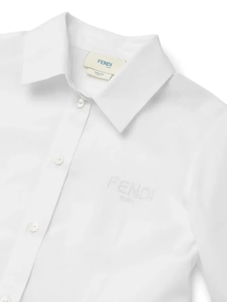 Koszula dziecięca Fendi biała