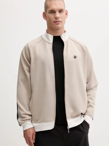 Guess bluza FULVIO z aplikacją beżowy