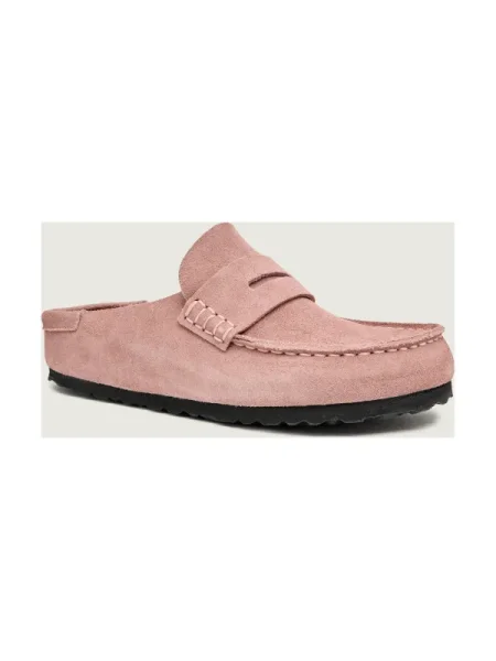 Birkenstock Mules încălțăminte Naples Wrapped | narrow fit | piele întoarsă roz