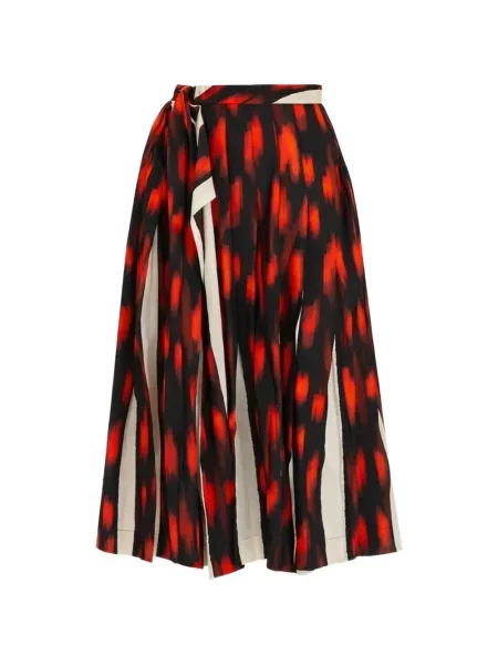 Jedwabna spódnica plisowana Lenny Niemeyer do kolan czarna