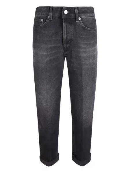 Jeansy Dondup na rzep czarne