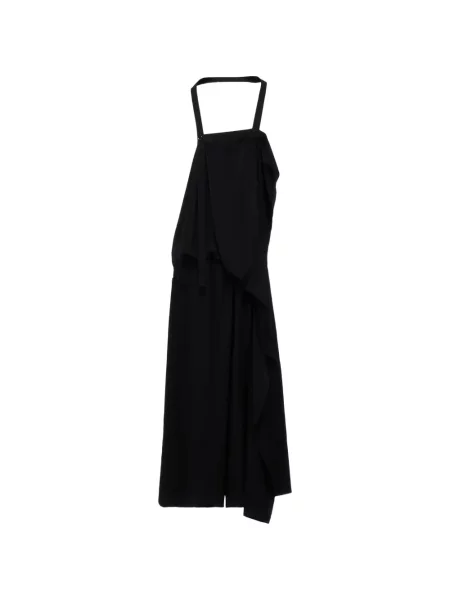 Rochie midi Y's asimetrică drapată negru