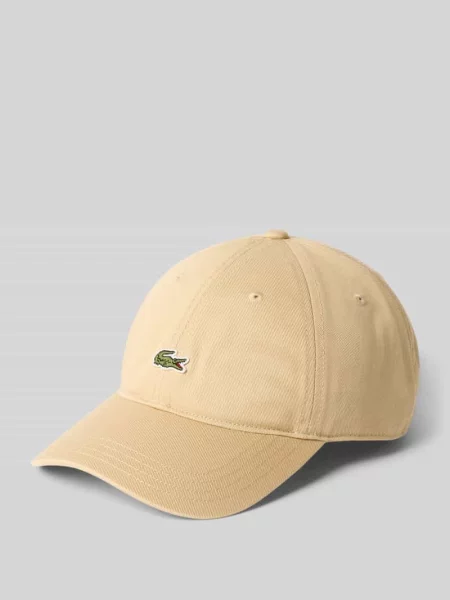 Lacoste czapka z daszkiem beżowa