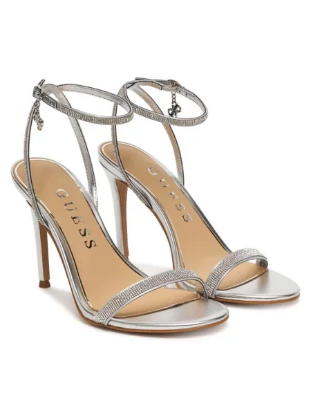 Босоножки Guess серебряные