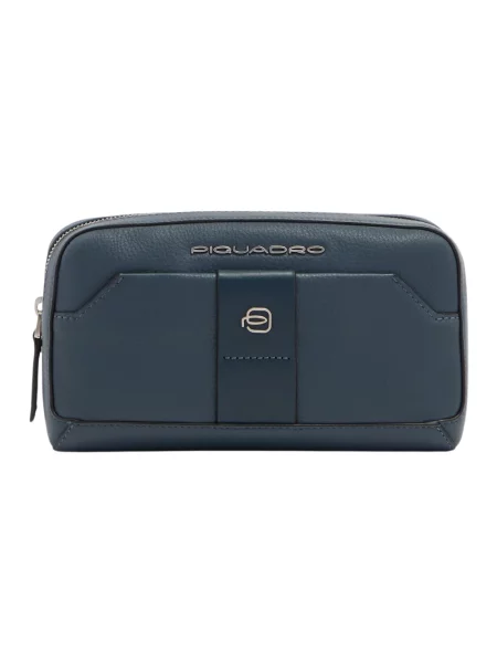 Torba crossbody Piquadro skórzana niebieska