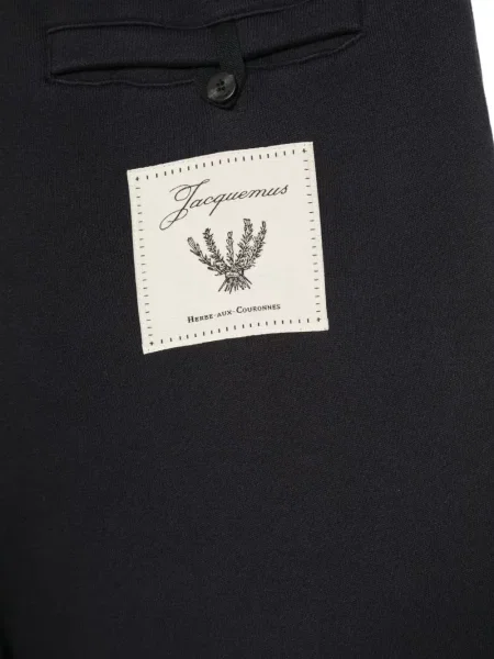 Futó húzózsinór nadrág Jacquemus autogrammal kék
