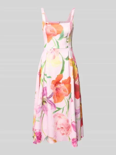 Sukienka koktajlowa w całościowym wzorze Lipsy