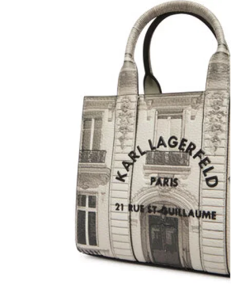 Karl Lagerfeld Ručna torbica Maison de Karl bež melange / bež / melange siva