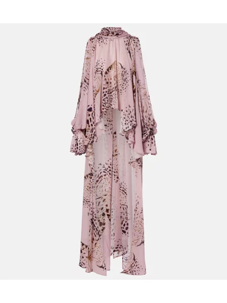 Bluză Blumarine cu imagine asimetrică roz