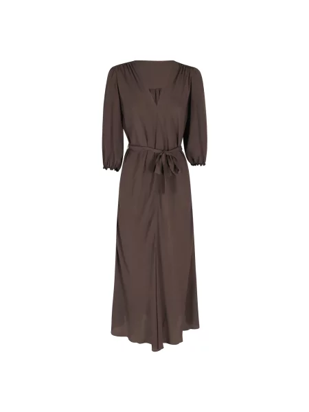 Sukienka Seventy brązowa