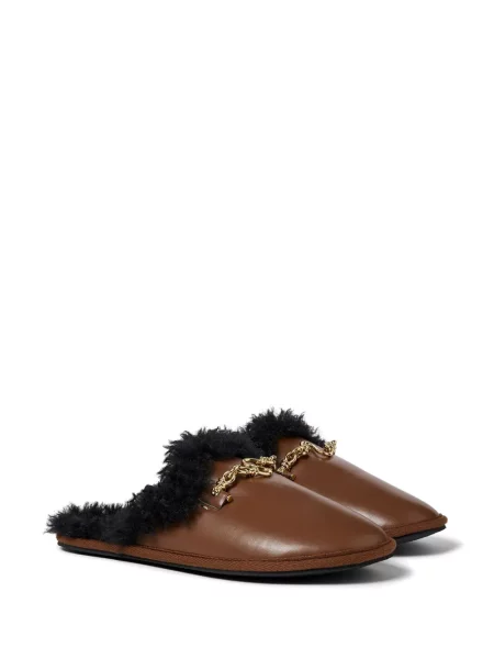 Papuci de casă Stella Mccartney maro