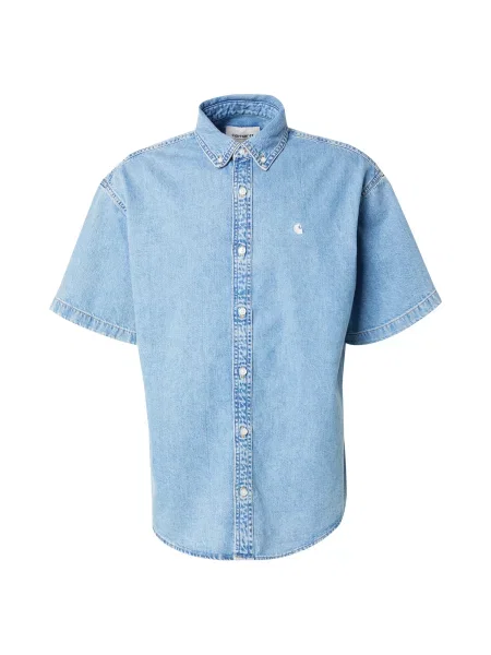 Carhartt WIP Košile Lucas světlemodrá