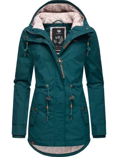 Ragwear Palton de iarnă Monadis smarald verde