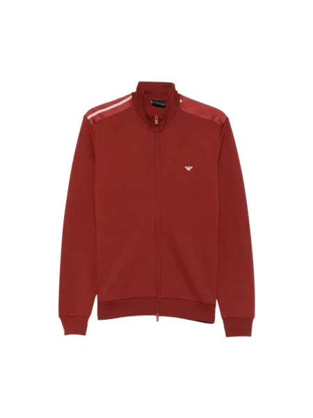 Sweter Emporio Armani z logo czerwony