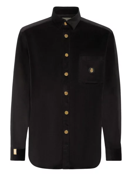 Samt košulja Billionaire crna