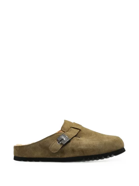 Papuci tip mules Scholl verde