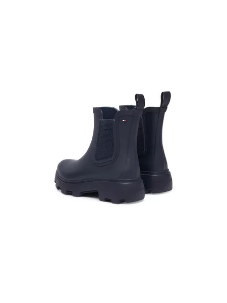 Gumene čizme Tommy Hilfiger Flag Cleated Tamnoplava