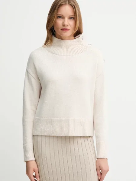 Pulover s dodatkom vune OUI za žene s poludolčevitom bež