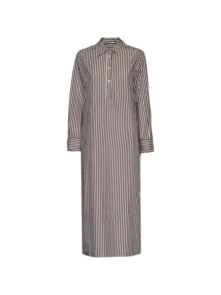 Rochie maxi Robert Friedman cu dungi maro