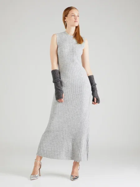 TOPSHOP Rochie tricotat gri