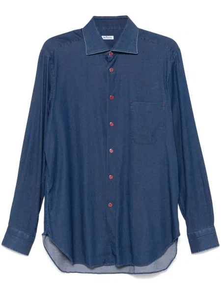 Džínová košile Kiton modrý