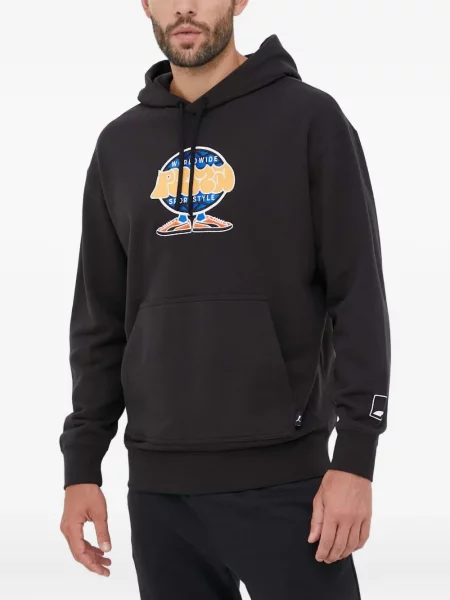 Hanorac cu glugă Puma cu imagine negru