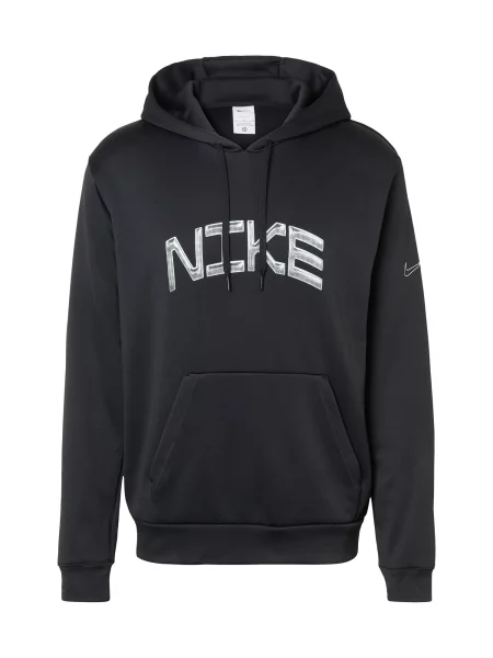 NIKE Hanorac sport FLEX gri deschis negru