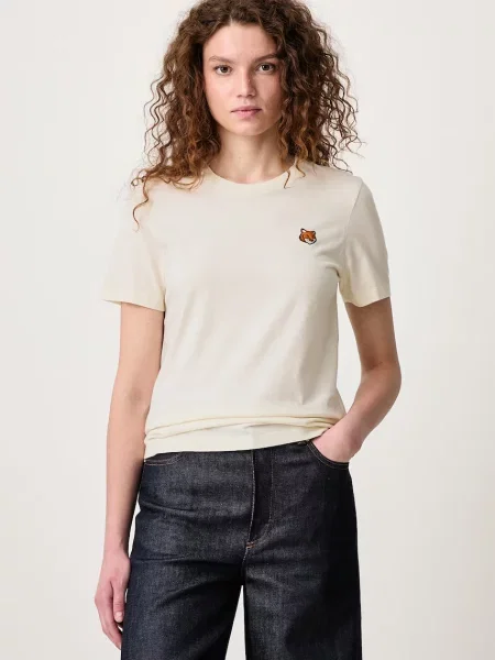 Maison Kitsuné Fox Head tricou din pentru femei