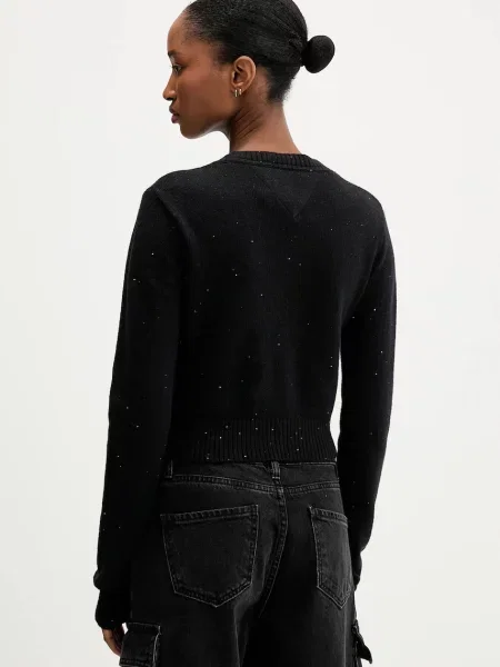 Tommy Jeans pulover negru