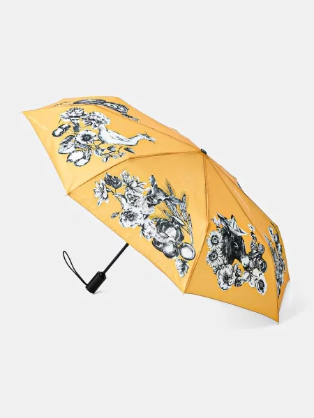 Moschino umbrelă pliabilă pentru femei galben