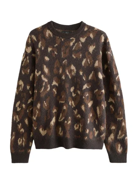 Next Svetr / čokoládová / cappuccino hnědá