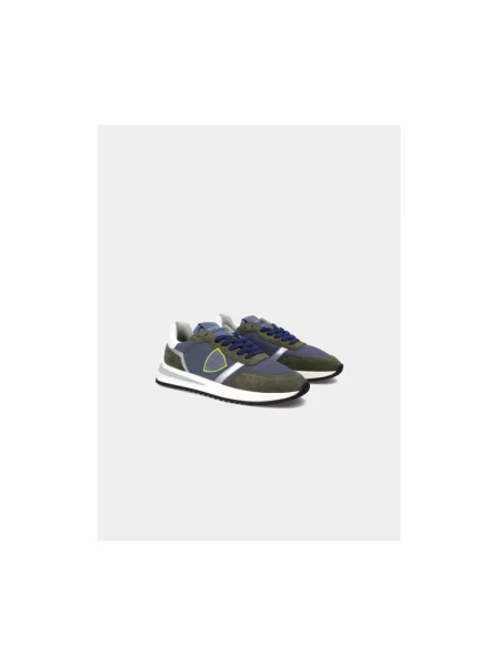 Sneakersy Philippe Model zamszowe niebieskie
