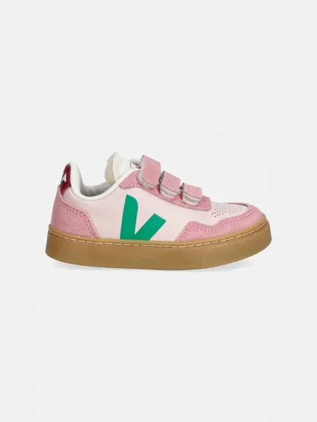 Veja Small sneakers boty kožené růžové