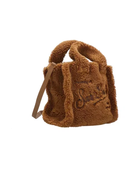 Torebka Mc2 Saint Barth typu teddy brązowa