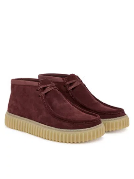 Clarks Gležnjače Torhill Hi tamnocrvena