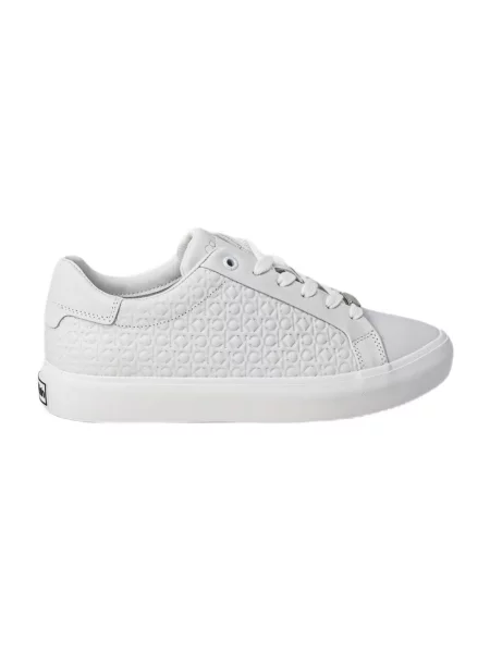 Sneakersy Calvin Klein z nadrukiem białe