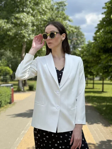 CAT ORANGE Жакет Віскоза/поліамід білий