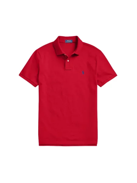 Haftowana koszulka polo Polo Ralph Lauren czerwona