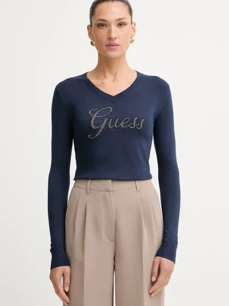 Guess pulover pentru femei cu vâscoză LENA
