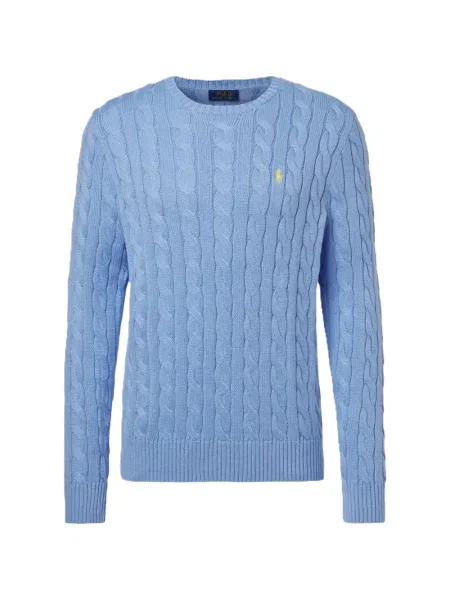 Pulover Polo Ralph Lauren cu decolteu rotund albastru