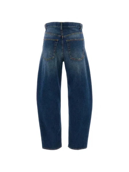 Blugi cu picior larg 3x1 albastru