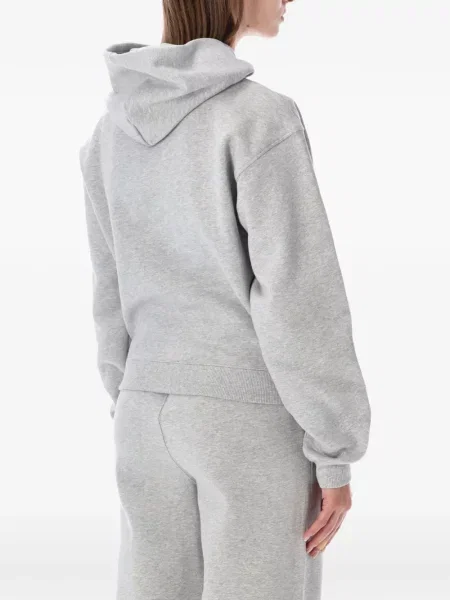 Raštuotas džemperis su gobtuvu Pangaia pilka