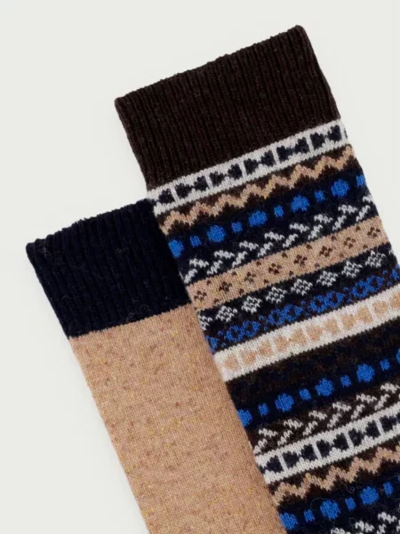 Șosete lungi Barbour Fair Isle Colorat maro