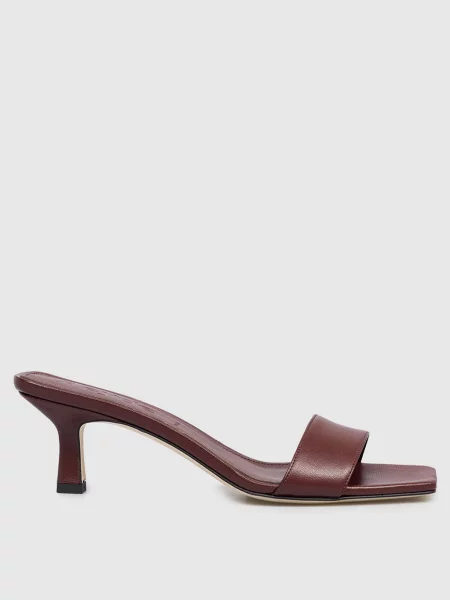 Кожаные мюли Aeyde бордовые