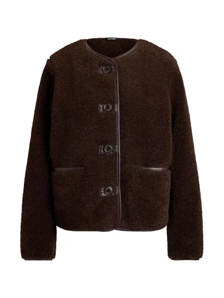 Lauren Ralph Lauren Geacă de primăvară-toamnă maro închis negru